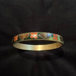 Butterfly, Purple, Orange, & Green Gold Inner Bracelet